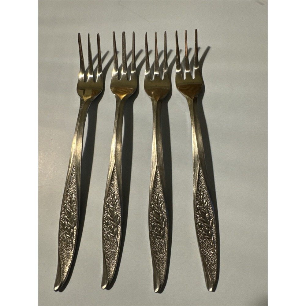 Nasco VASSAR Stainless Steel Flatware Japan 4‎ Cocktail Forks